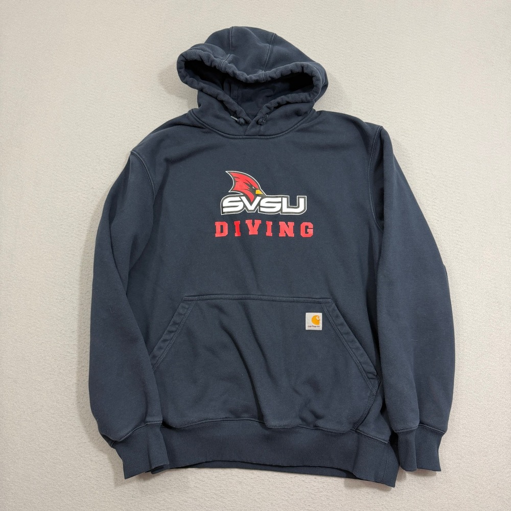Carhartt Saginaw Valley State University Hoodie Large SVSU Diving Heavyweight